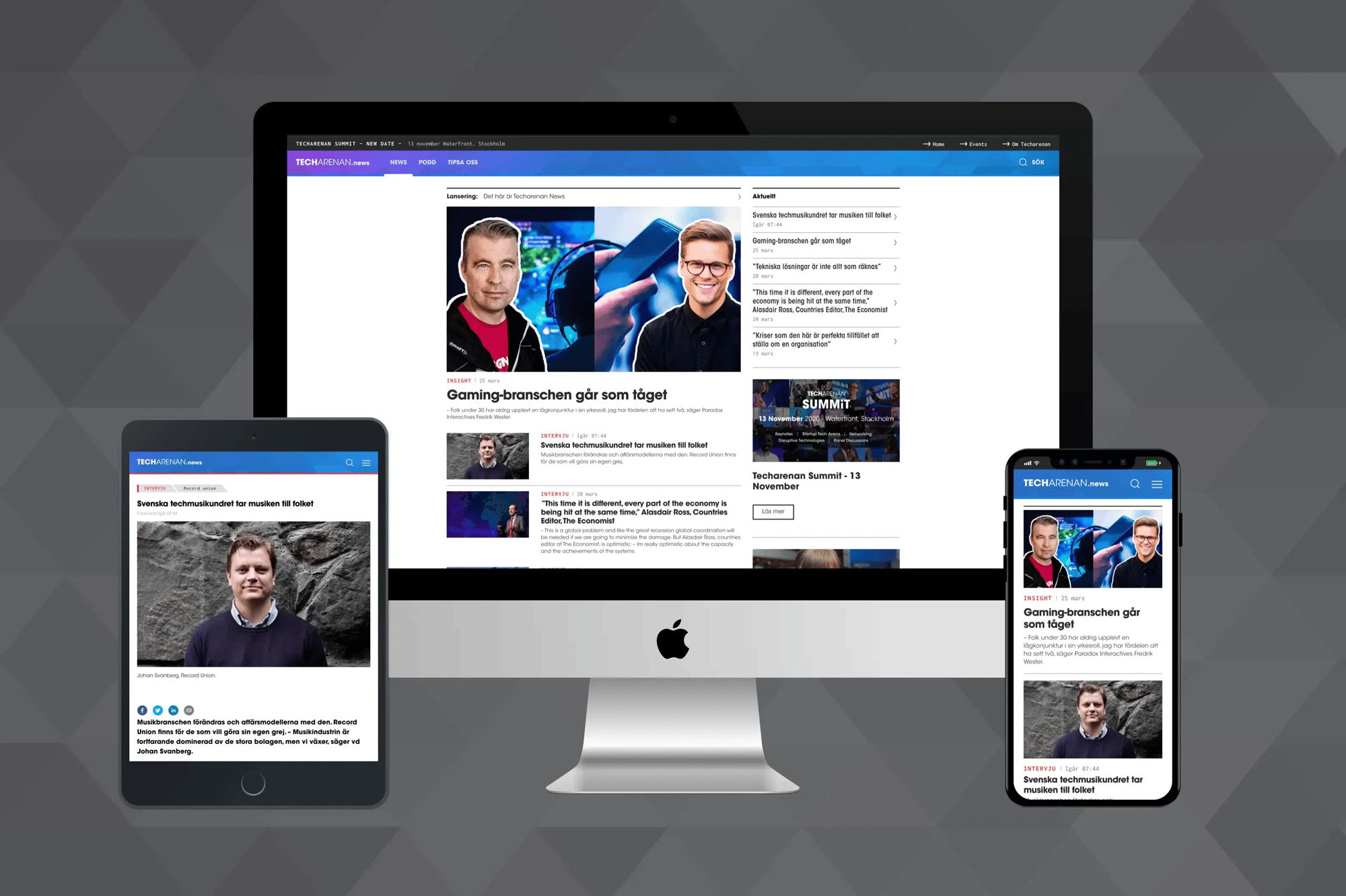 Website views from Techarenan's new web