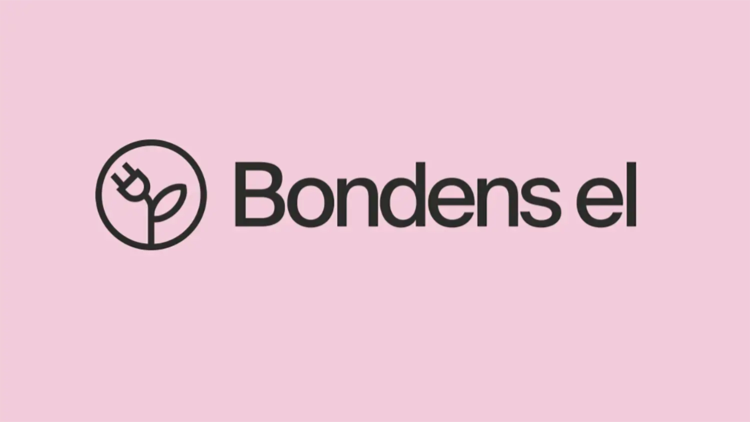 Bondens el's new logotype.