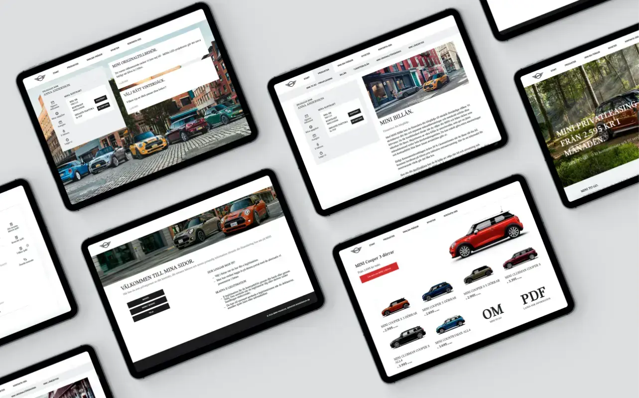 BMW-portal på surfplattor